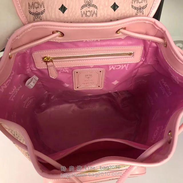 MCM雙肩包 原單 5820 新款MCM 特殊款抽繩雙肩包 百搭時髦款 MCM女背包  mdmc1411